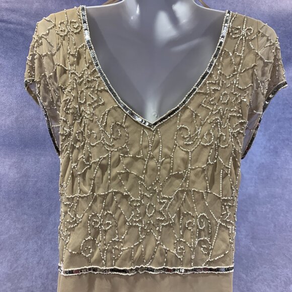 JKARA Beaded Mock Fair Dress - Picture 11 of 16